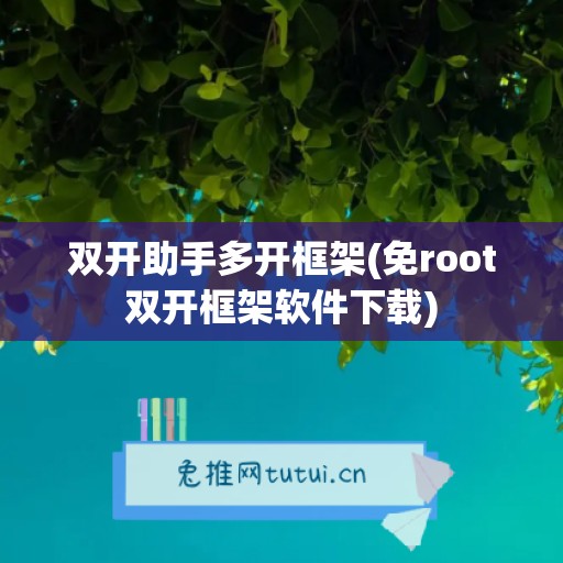 双开助手多开框架(免root双开框架软件下载)