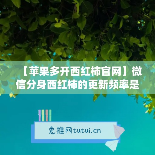 【苹果多开西红柿官网】微信分身西红柿的更新频率是怎样的？(微信分身ios西西)