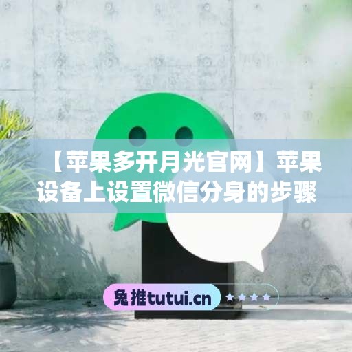 【苹果多开月光官网】苹果设备上设置微信分身的步骤(苹果微信多开分身怎么用)