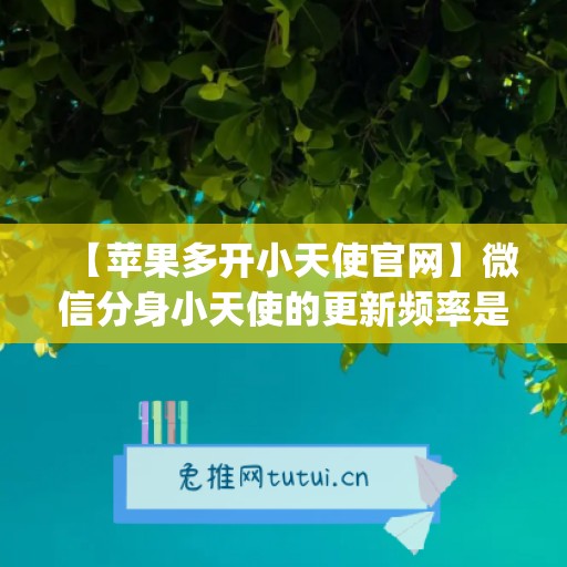 【苹果多开小天使官网】微信分身小天使的更新频率是怎样的？(ios微信分身软件小天下)