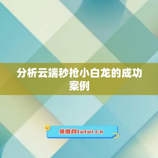 分析云端秒抢小白龙的成功案例