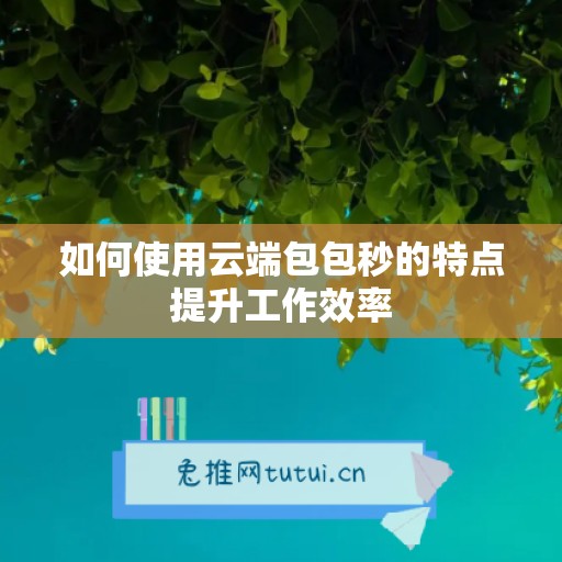 如何使用云端包包秒的特点提升工作效率