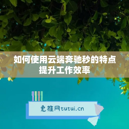 如何使用云端奔驰秒的特点提升工作效率