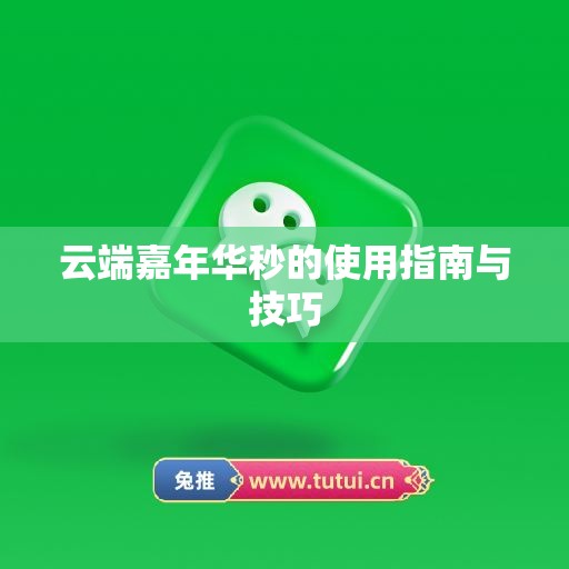 云端嘉年华秒的使用指南与技巧