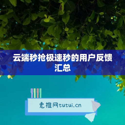 云端秒抢极速秒的用户反馈汇总