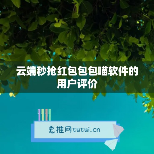 云端秒抢红包包包喵软件的用户评价