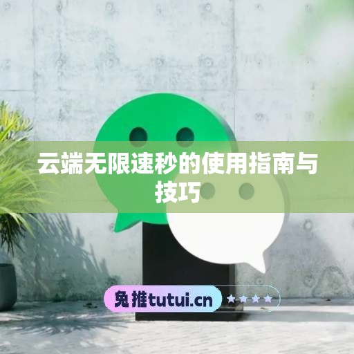 云端无限速秒的使用指南与技巧