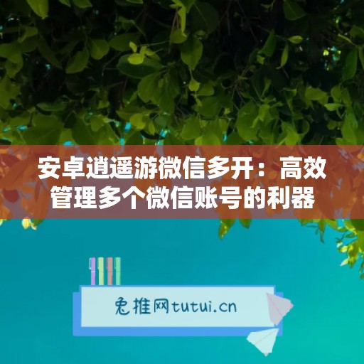 安卓逍遥游微信多开：高效管理多个微信账号的利器