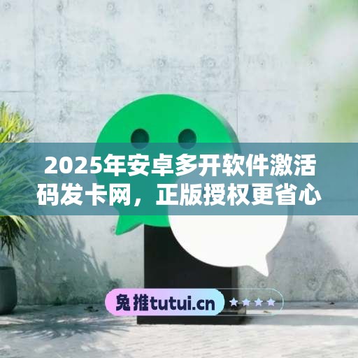 2025年安卓多开软件激活码发卡网，正版授权更省心！