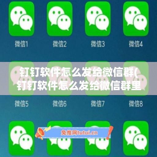 钉钉软件怎么发给微信群(钉钉软件怎么发给微信群里的人)