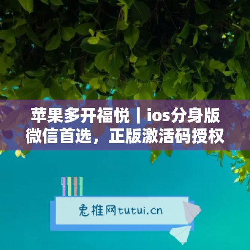 苹果多开福悦|ios分身版微信首选,正版激活码授权直达 苹果多开福悦|ios分身版微信首选,正版激活码授权直达