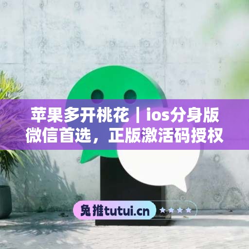 苹果多开桃花｜ios分身版微信首选，正版激活码授权直达