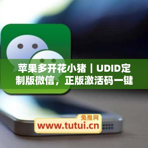 苹果多开花小猪｜UDID定制版微信，正版激活码一键申领