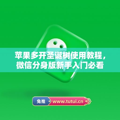 苹果多开圣诞树使用教程,微信分身版新手入门必看 苹果多开圣诞树使用教程,微信分身版新手入门必看