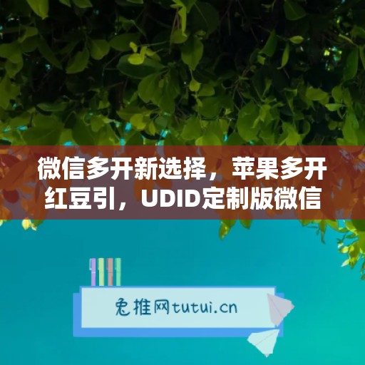 微信多开新选择，苹果多开红豆引，UDID定制版微信更省心