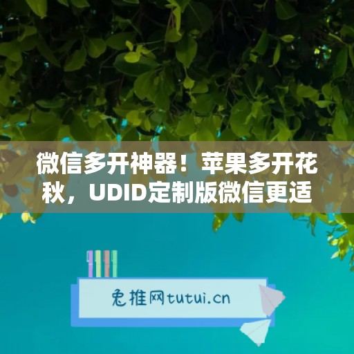 微信多开神器！苹果多开花秋，UDID定制版微信更适配