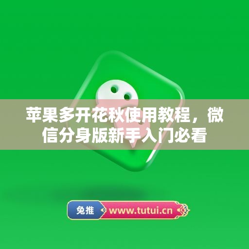 苹果多开花秋使用教程，微信分身版新手入门必看