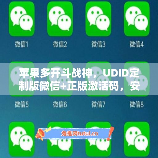 苹果多开斗战神，UDID定制版微信+正版激活码，安全有保障