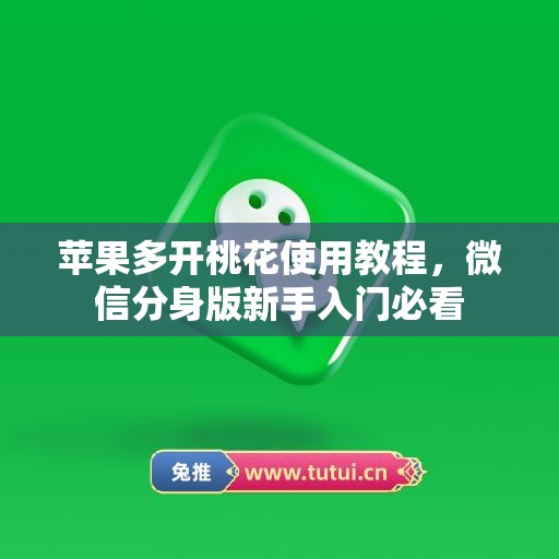苹果多开桃花使用教程,微信分身版新手入门必看 苹果多开桃花使用教程,微信分身版新手入门必看