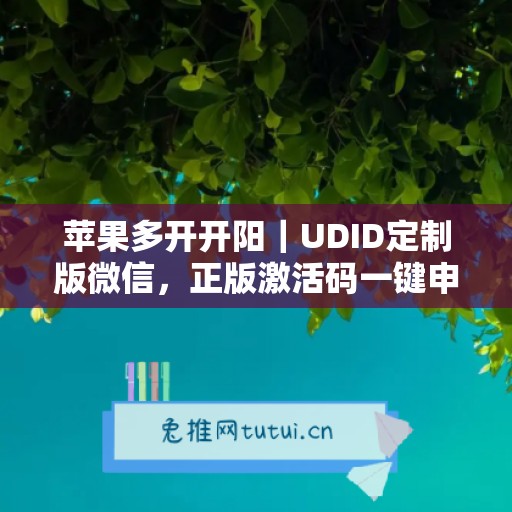 苹果多开开阳|UDID定制版微信,正版激活码一键申领 苹果多开开阳|UDID定制版微信,正版激活码一键申领