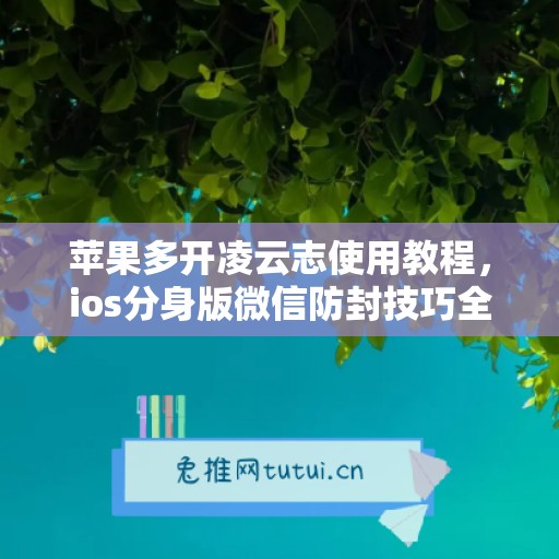 苹果多开凌云志使用教程,ios分身版微信防封技巧全解析 苹果多开凌云志使用教程,ios分身版微信防封技巧全解析