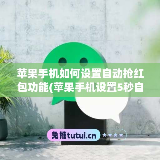 苹果手机如何设置自动抢红包功能(苹果手机设置5秒自动拍照)