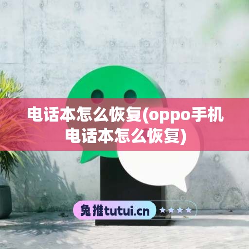 电话本怎么恢复(oppo手机电话本怎么恢复)