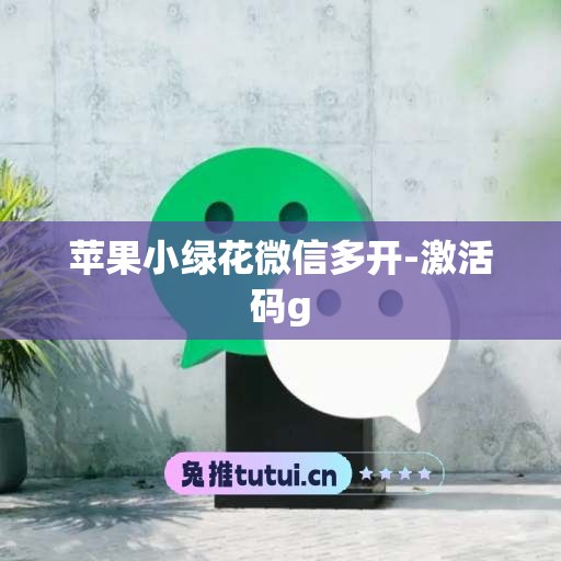 苹果小绿花微信多开-激活码g