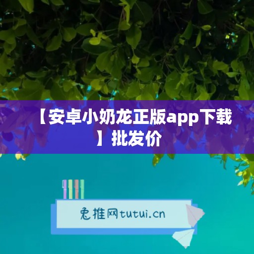 【安卓小奶龙正版app下载】批发价