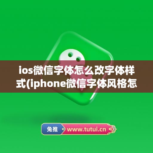 ios微信字体怎么改字体样式(iphone微信字体风格怎么改)