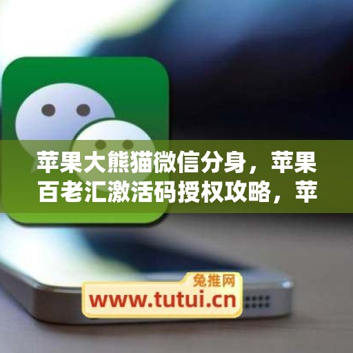 苹果大熊猫微信分身，苹果百老汇激活码授权攻略，苹果何仙姑使用方法和功能介绍