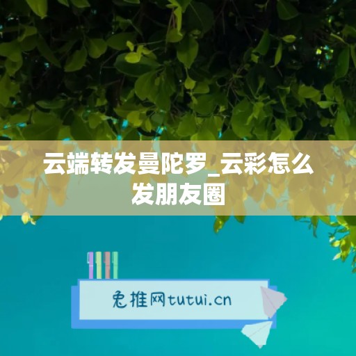 云端转发曼陀罗_云彩怎么发朋友圈