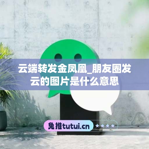 云端转发金凤凰_朋友圈发云的图片是什么意思