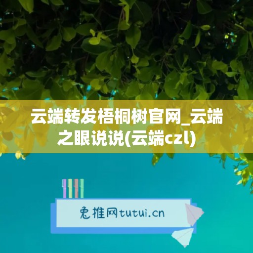 云端转发梧桐树官网_云端之眼说说(云端czl)