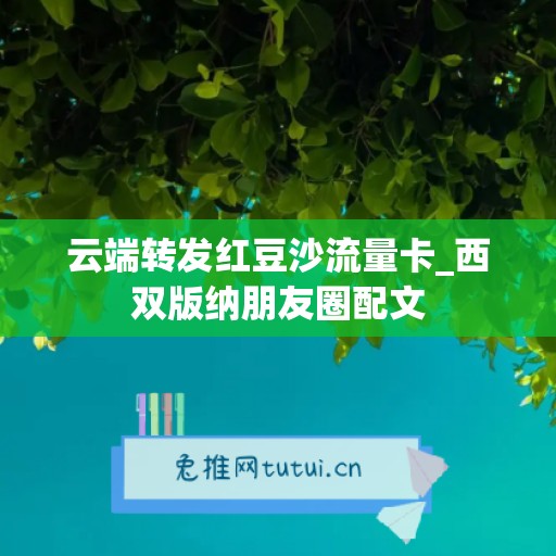 云端转发红豆沙流量卡_西双版纳朋友圈配文