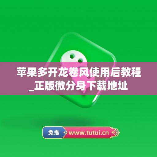 苹果多开龙卷风使用后教程_正版微分身下载地址