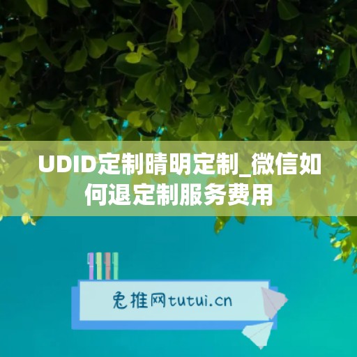 UDID定制晴明定制_微信如何退定制服务费用