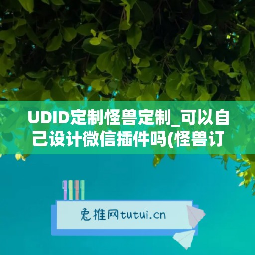 UDID定制怪兽定制_可以自己设计微信插件吗(怪兽订单)