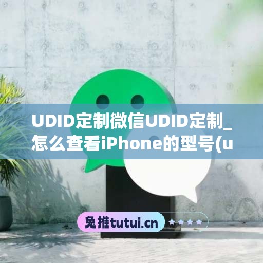 UDID定制微信UDID定制_怎么查看iPhone的型号(udid定制软件)