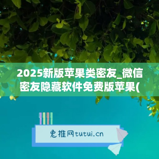 2025新版苹果类密友_微信密友隐藏软件免费版苹果(ios微密友)