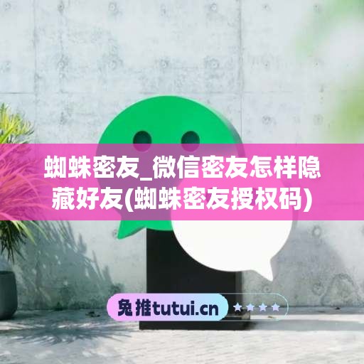 蜘蛛密友_微信密友怎样隐藏好友(蜘蛛密友授权码)