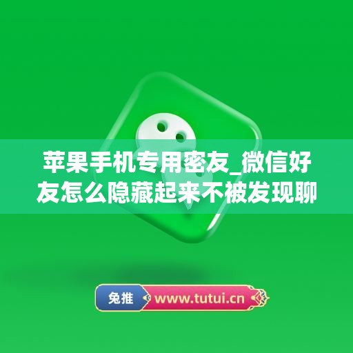 苹果手机专用密友_微信好友怎么隐藏起来不被发现聊天记录图片(苹果手机怎么隐藏微信好友加密)