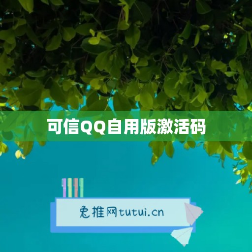 可信QQ自用版激活码