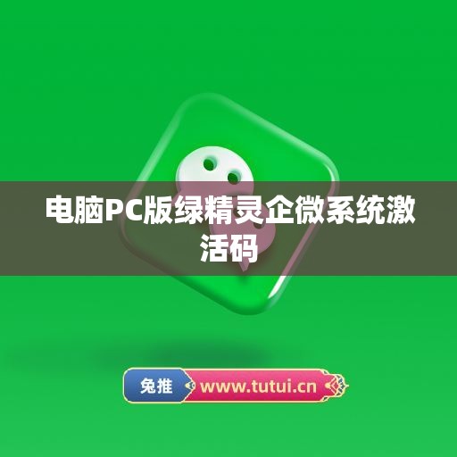 电脑PC版绿精灵企微系统激活码